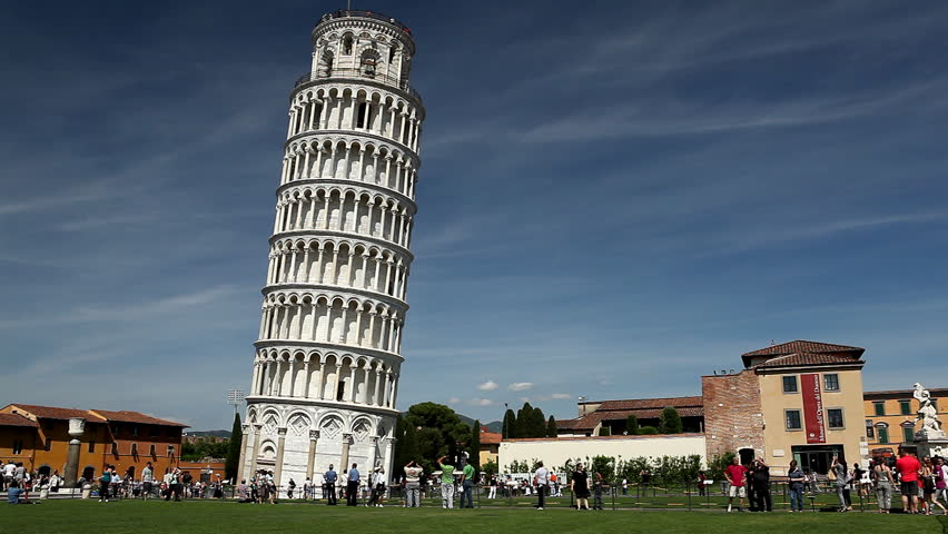 The leaning tower of Pisa